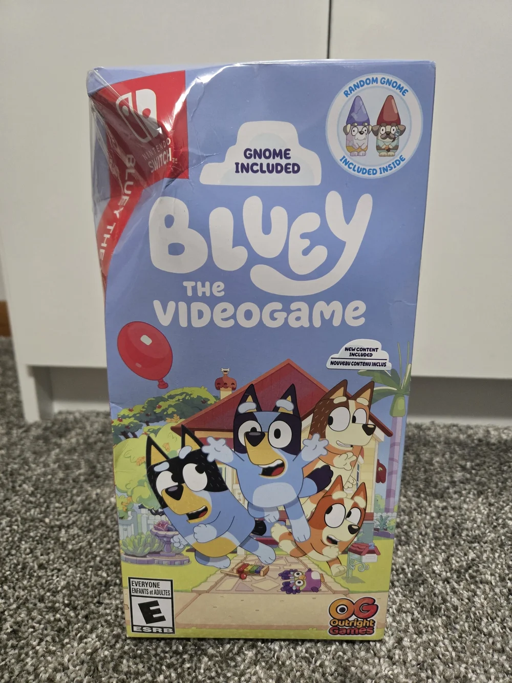 Bluey Gnome Plush & Nintendo Switch Game Bundle